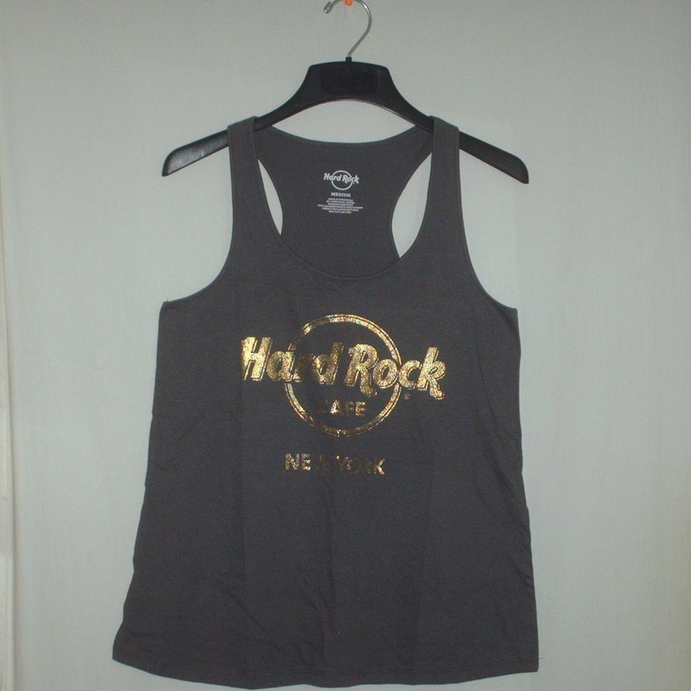 Very cool ladies Hard Rock Café New York tank top - new - size medium
